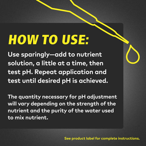 General Hydroponics pH Up Liquid Premium Buffering For Stability, 1 Quart