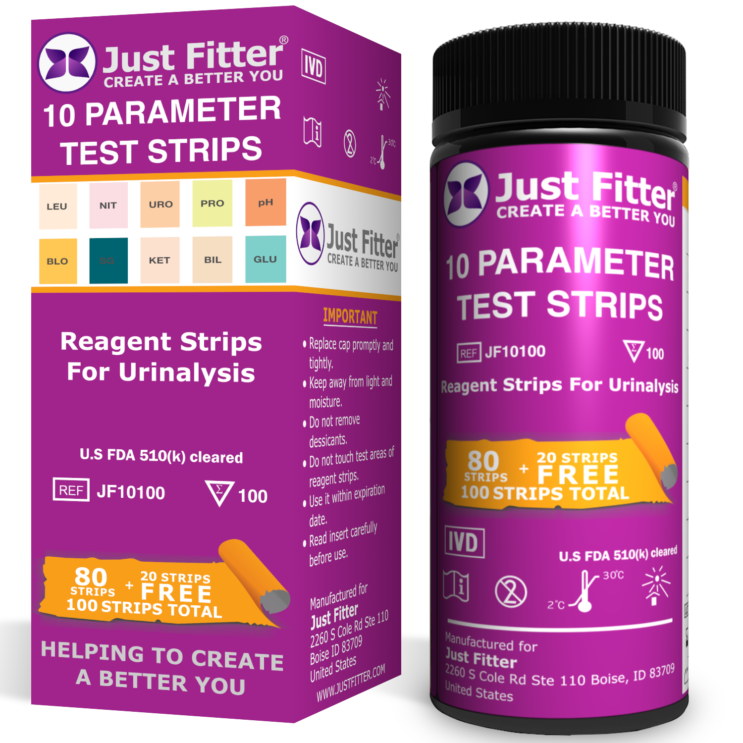 Test Strips Just Fitter