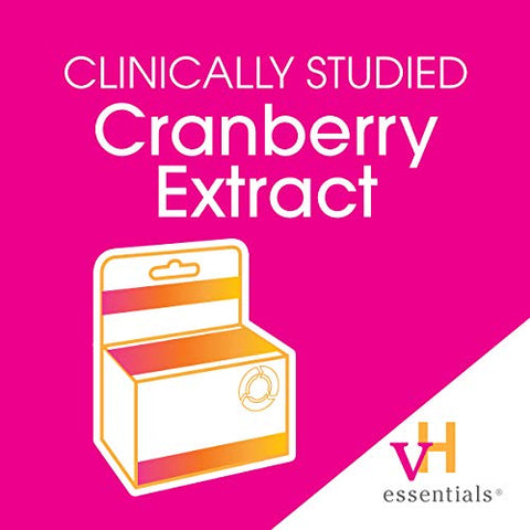 vH essentials Probiotics with Prebiotics and Cranberry - Feminine Health Supplement (60 Caps)