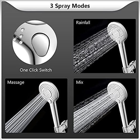 FEELSO 3-Spray Mode Shower Head