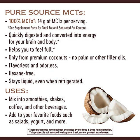 Nature's Way MCT Oil - Brain and Body Fuel from Coconuts