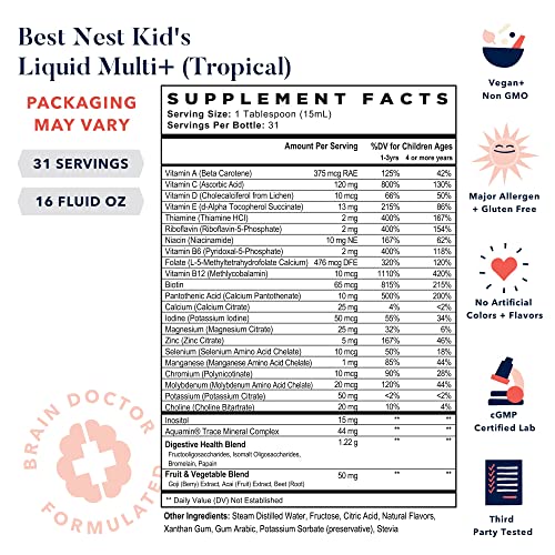 multivitamin liquid supplemental facts | best nest wellness