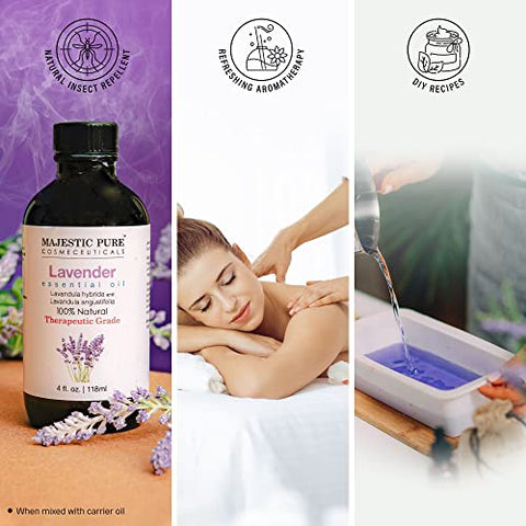 Lavender Essential Oil Therapeutic Grade for Aromatherapy, Massage and Topical uses