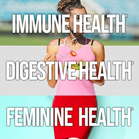 support immune health, digestive health, and feminine health