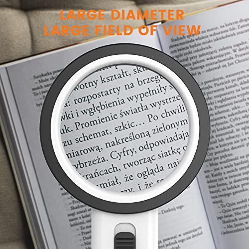 Magnifying Glass with Light,30X High Power Jumbo Lighted Magnifier