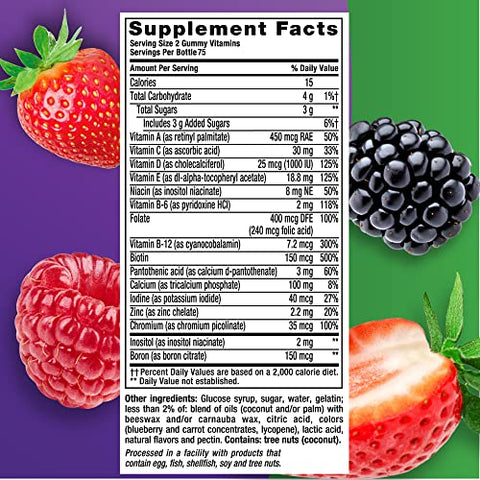 Vitafusion Women's Gummy Vitamins - Mixed Berries (150 ct)