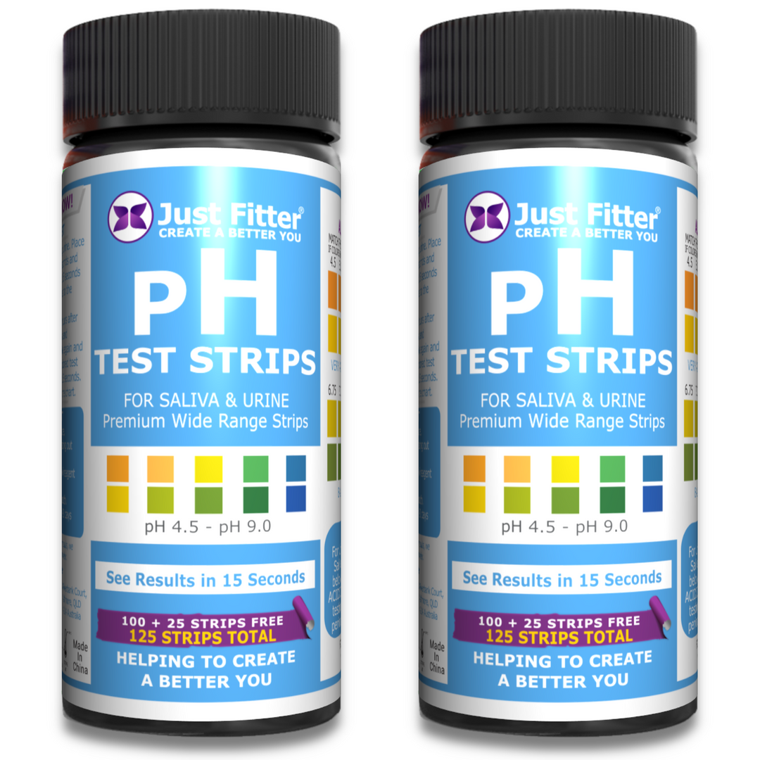 2 bottles best pH test strips in amazon for saliva and urine