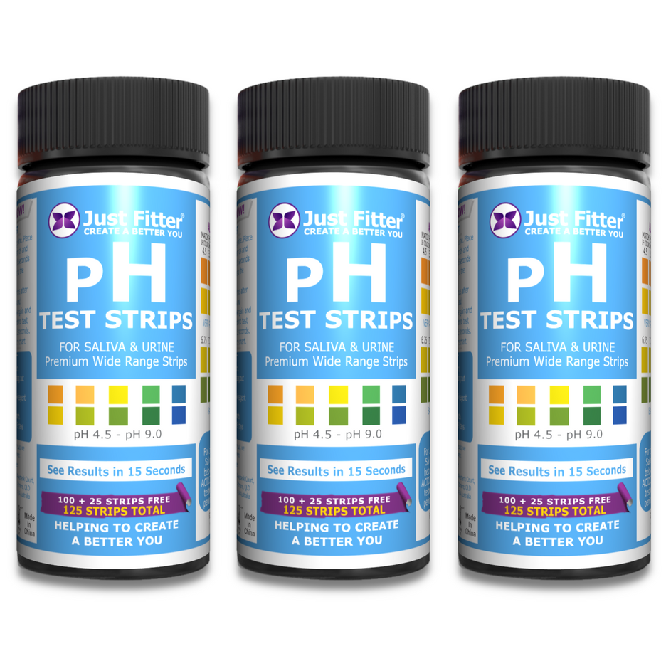 pH Test Strips (3 bottles) Just Fitter